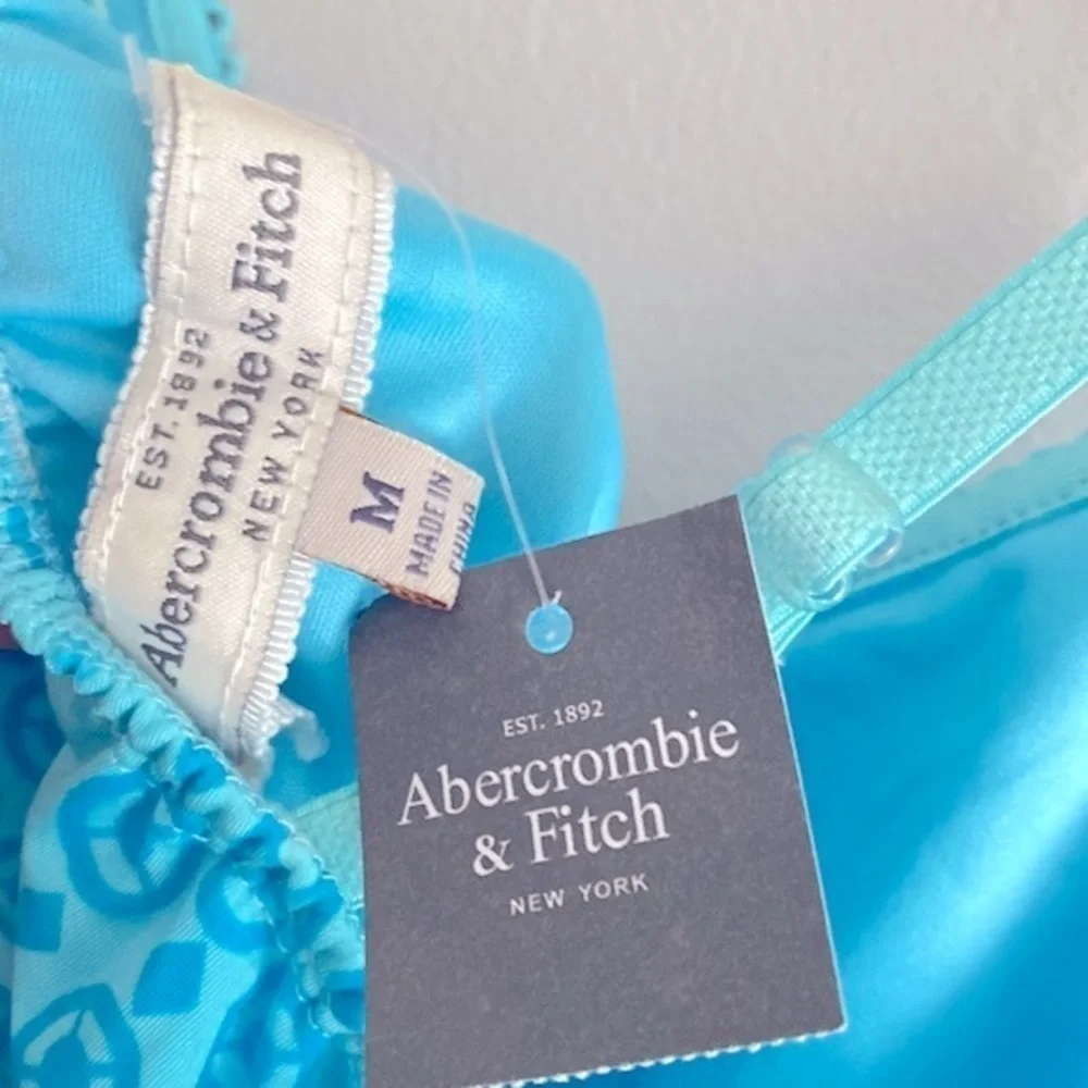Y2K vintage Abercrombie & Fitch turquoise maxi dress
